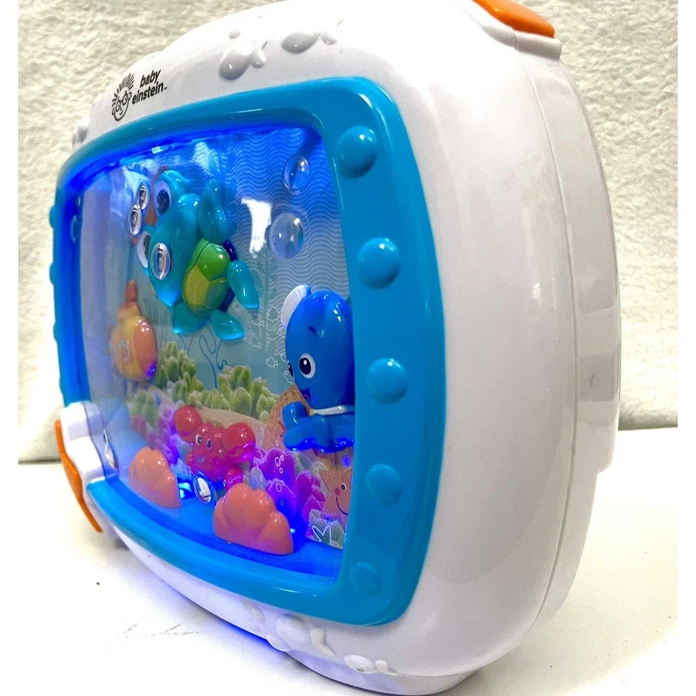 Baby Einstein Sea Dreams Sleep Soother Music Crib Toy Fish Tank Aquarium WORKS